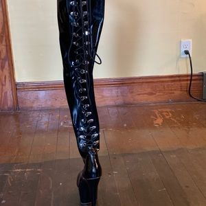 Pleasure extreme thigh high boots